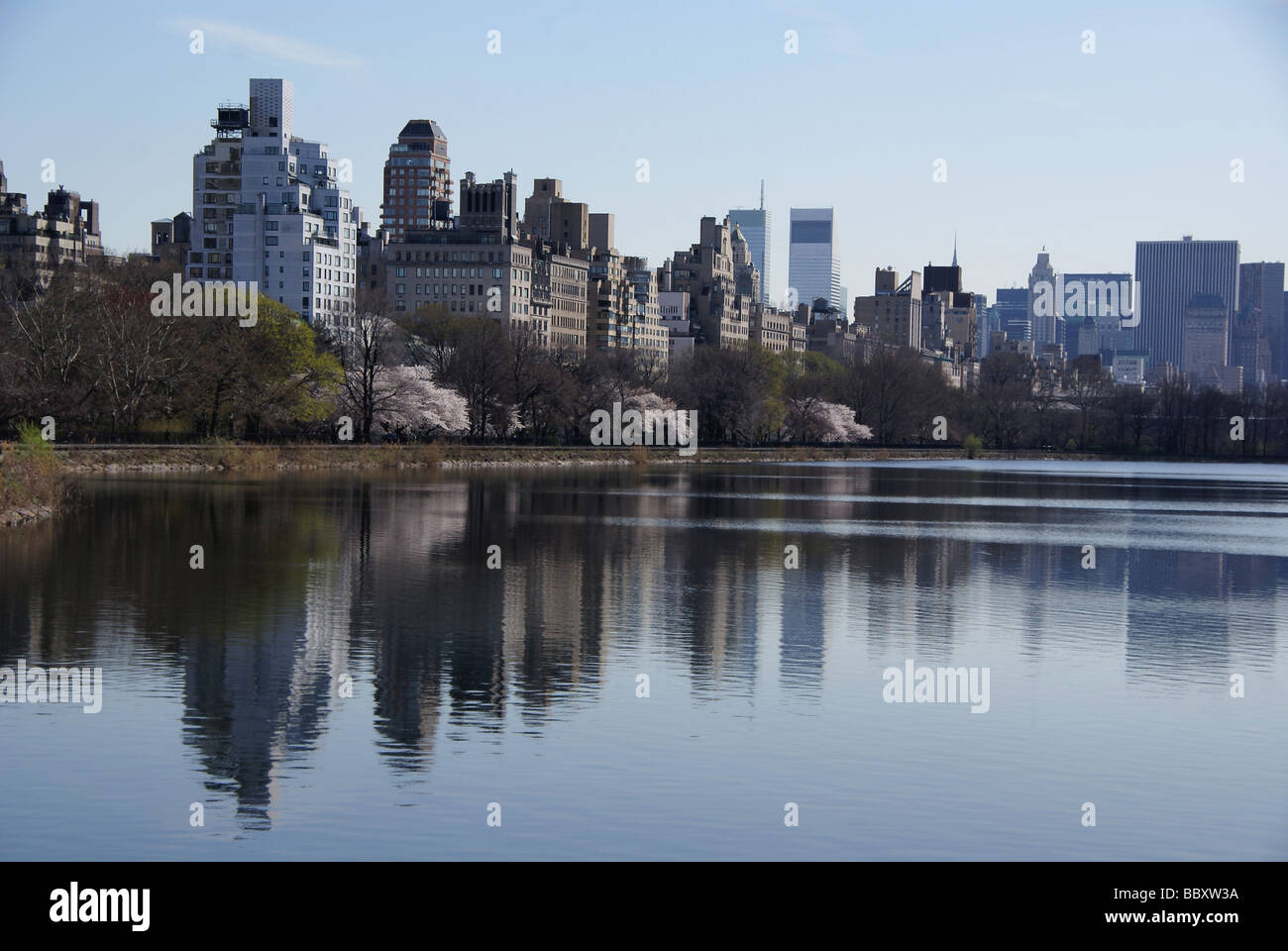 Stausee im Central Park in Manhattan Stockfoto