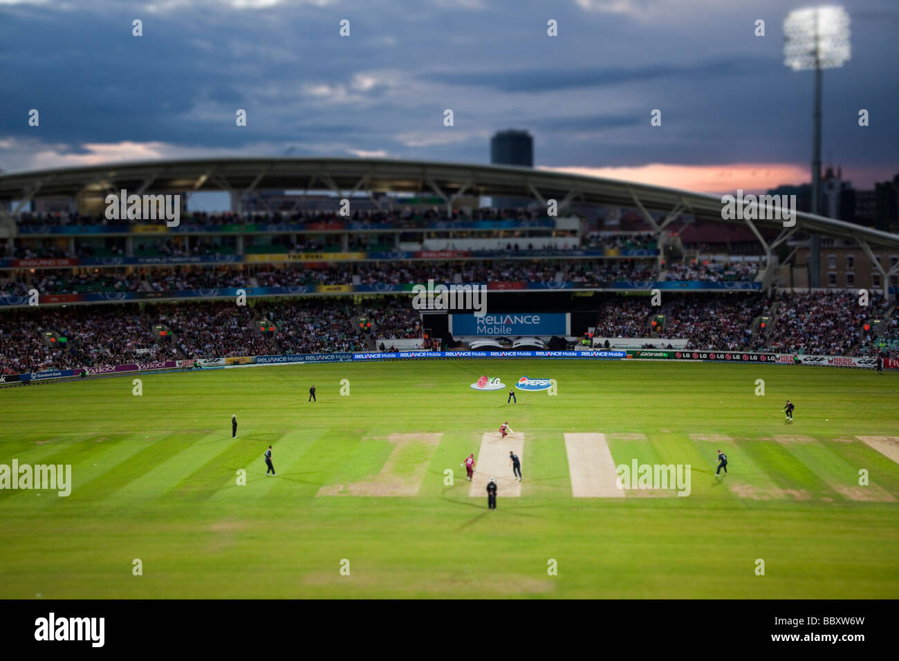 Westindische Inseln V England - ICC Twenty20 World Cup Super acht Stockfoto