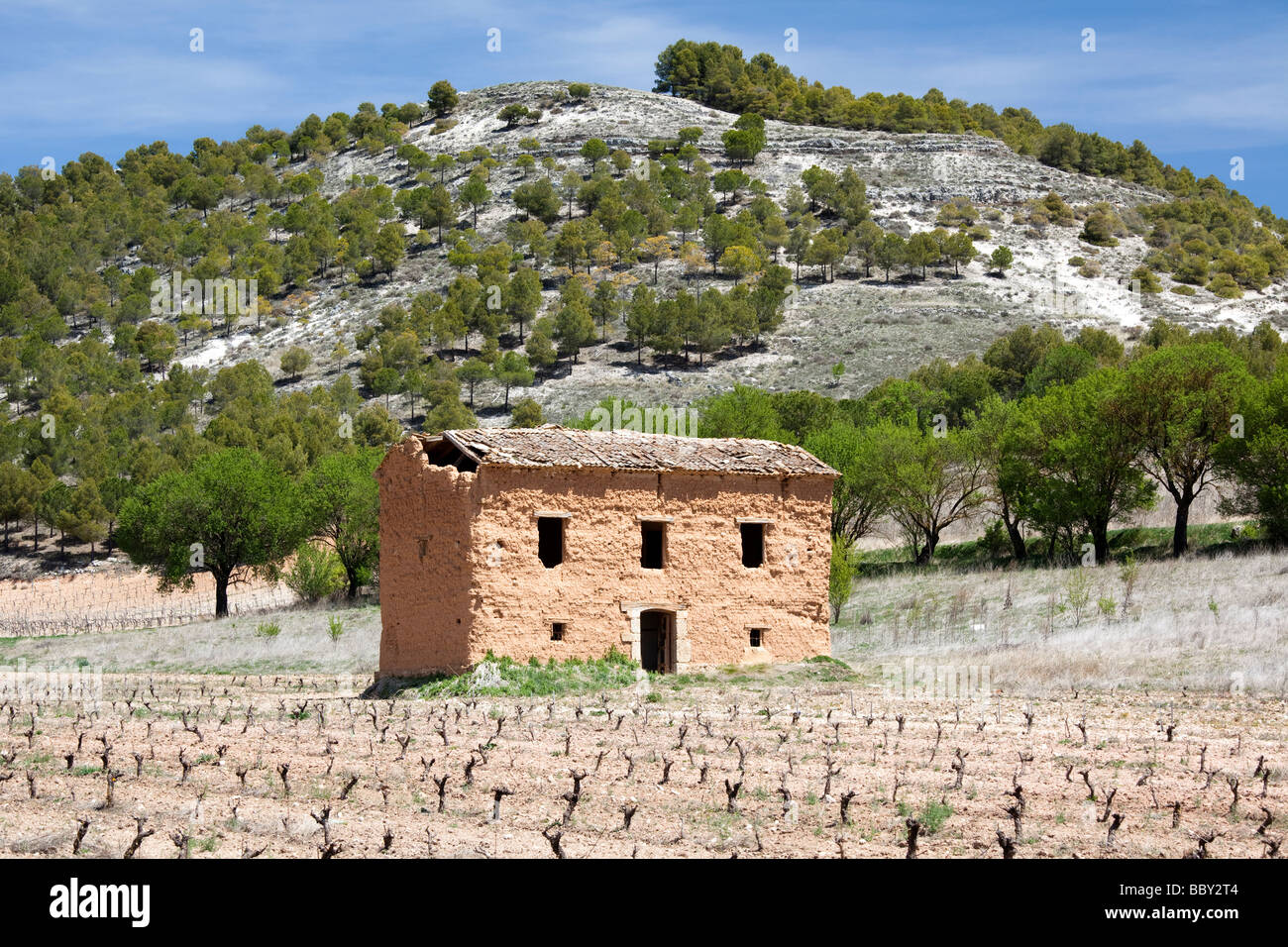 Verfallenes Bauernhaus, Segovia, Spanien Stockfoto