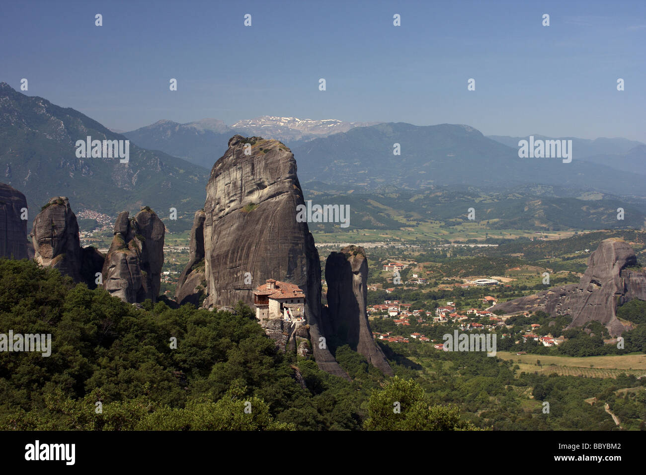 Meteora-Tal, Griechenland Stockfoto