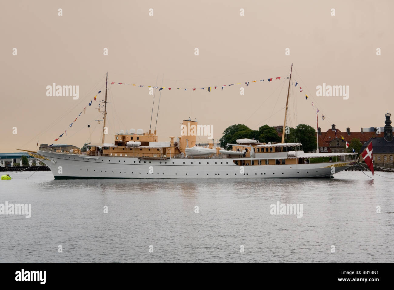 Dänemark Kopenhagen königliche Yacht Dannebrog Stockfoto