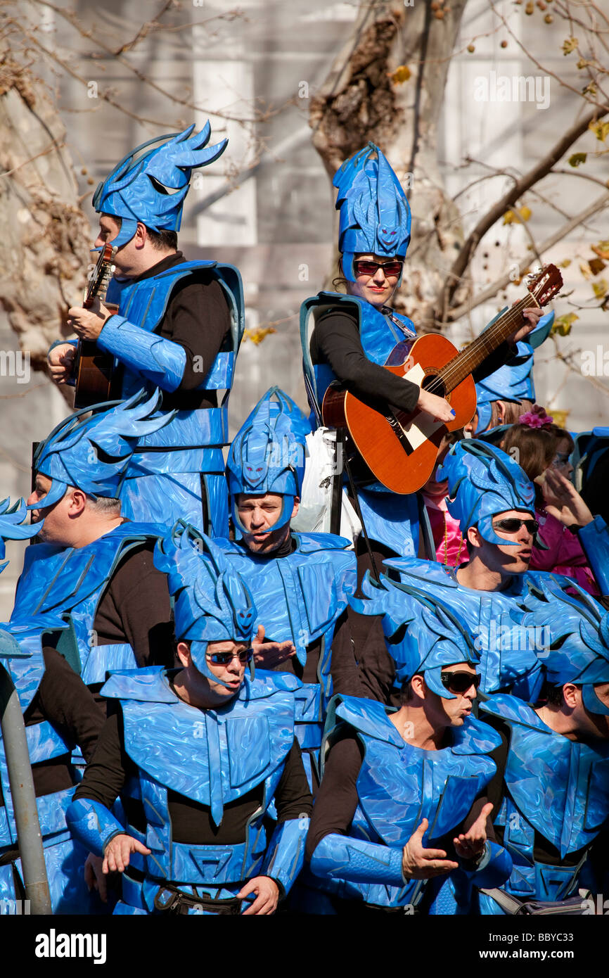 Carrusel de Coros de Los Carnavales de Cadiz Andalusien España Chöre im Karussell Karneval in Cadiz Andalusien Spanien Stockfoto