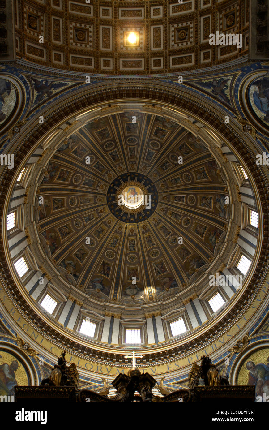 Kuppel der Basilika St. Peter, Rom Stockfoto