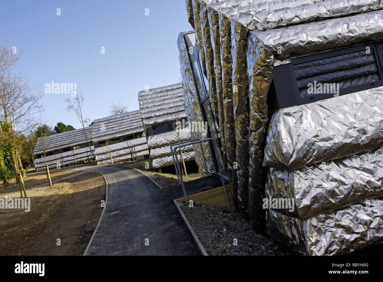 Heatherwick Studios Kreativwirtschaft und Business Units Aberystwyth Arts Centre Aberystwyth University West Wales UK Stockfoto