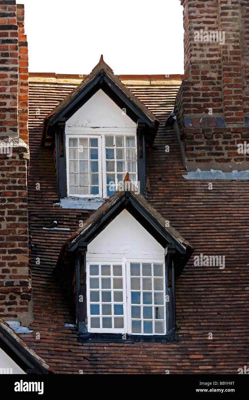 Windows Myddleton Arme Ruthin Heimat von Sir Hugh Myddleton 1595 berühmt für die Bereitstellung von London mit ersten Süßwasser Clwyd Wales UK Stockfoto