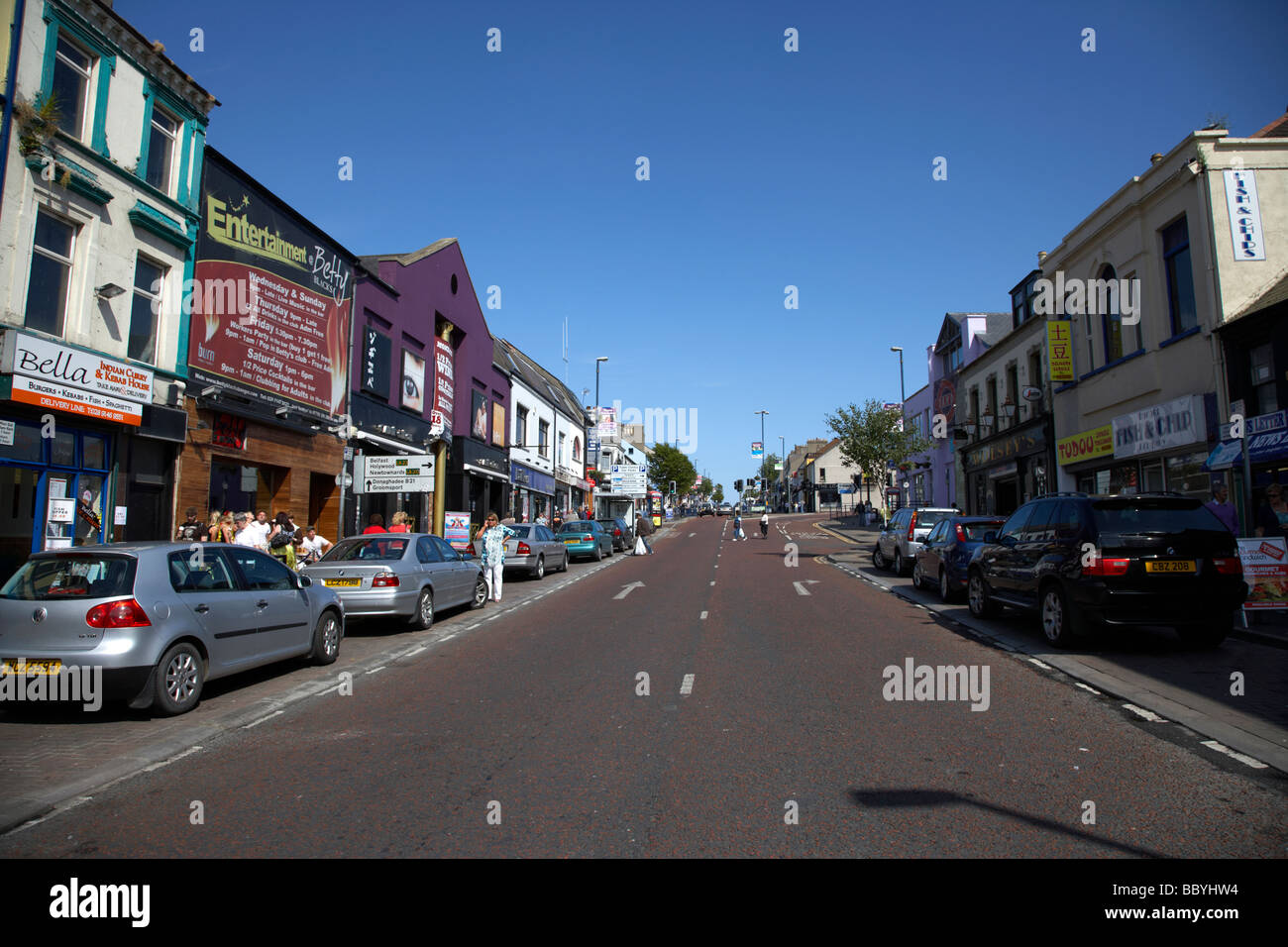 Hautpstraße Bangor Grafschaft unten Nordirland Vereinigtes Königreich Stockfoto