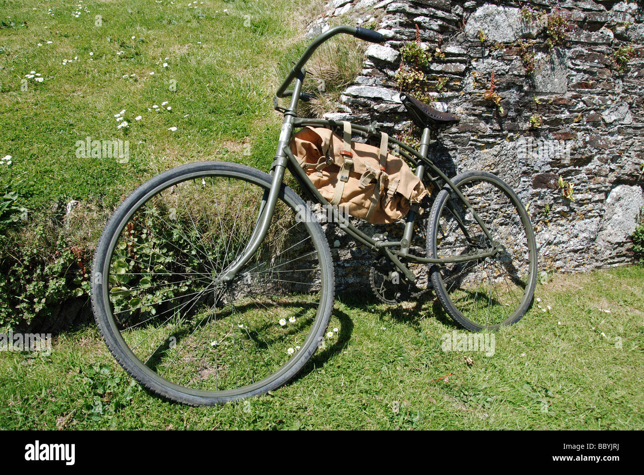 eine alte britische militärische "Zweiter Weltkrieg" bycycle Stockfoto
