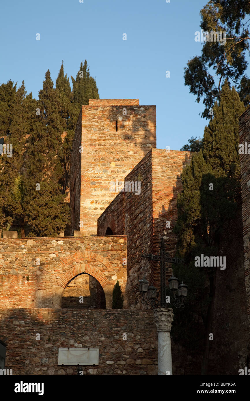 Alcazaba de Málaga Costa del Sol Andalucía España Zitadelle von Malaga Costa del Sol Andalusia Spanien Stockfoto