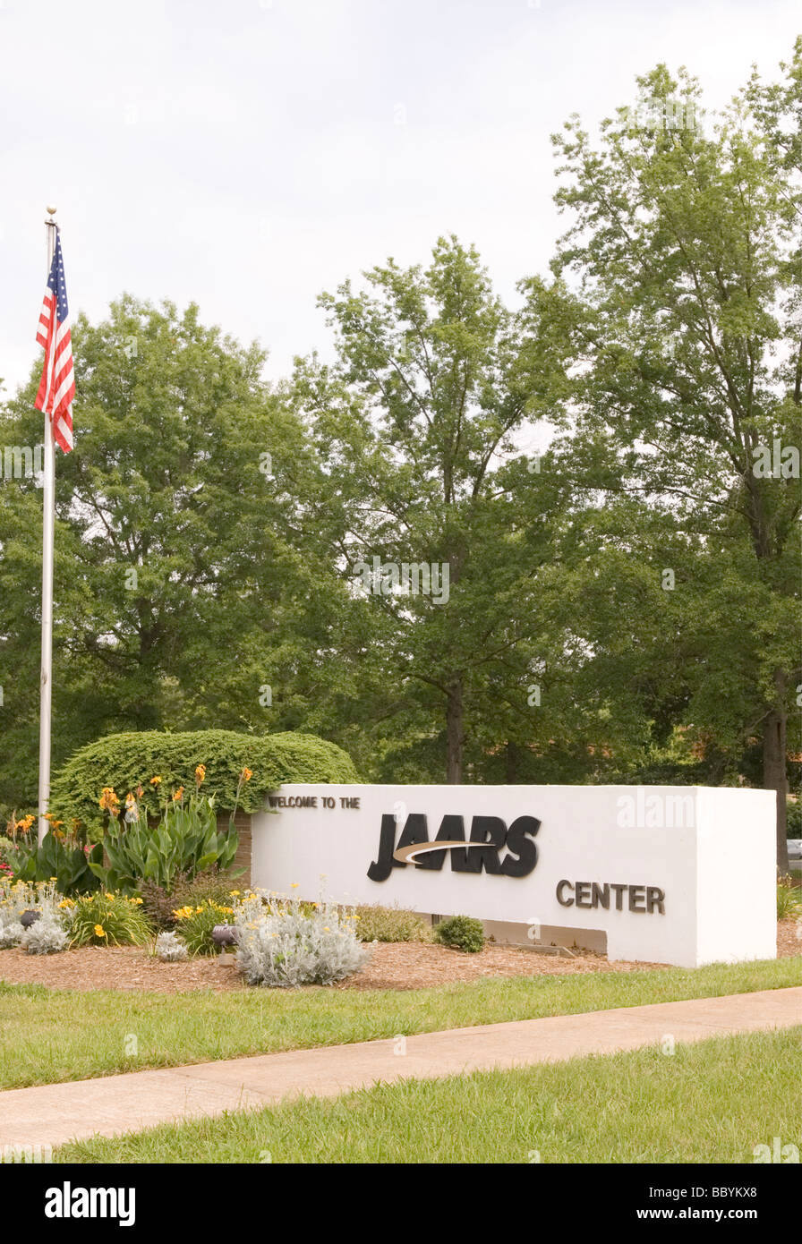 Schild „JAARS Center“ Waxhaw NC USA Stockfoto