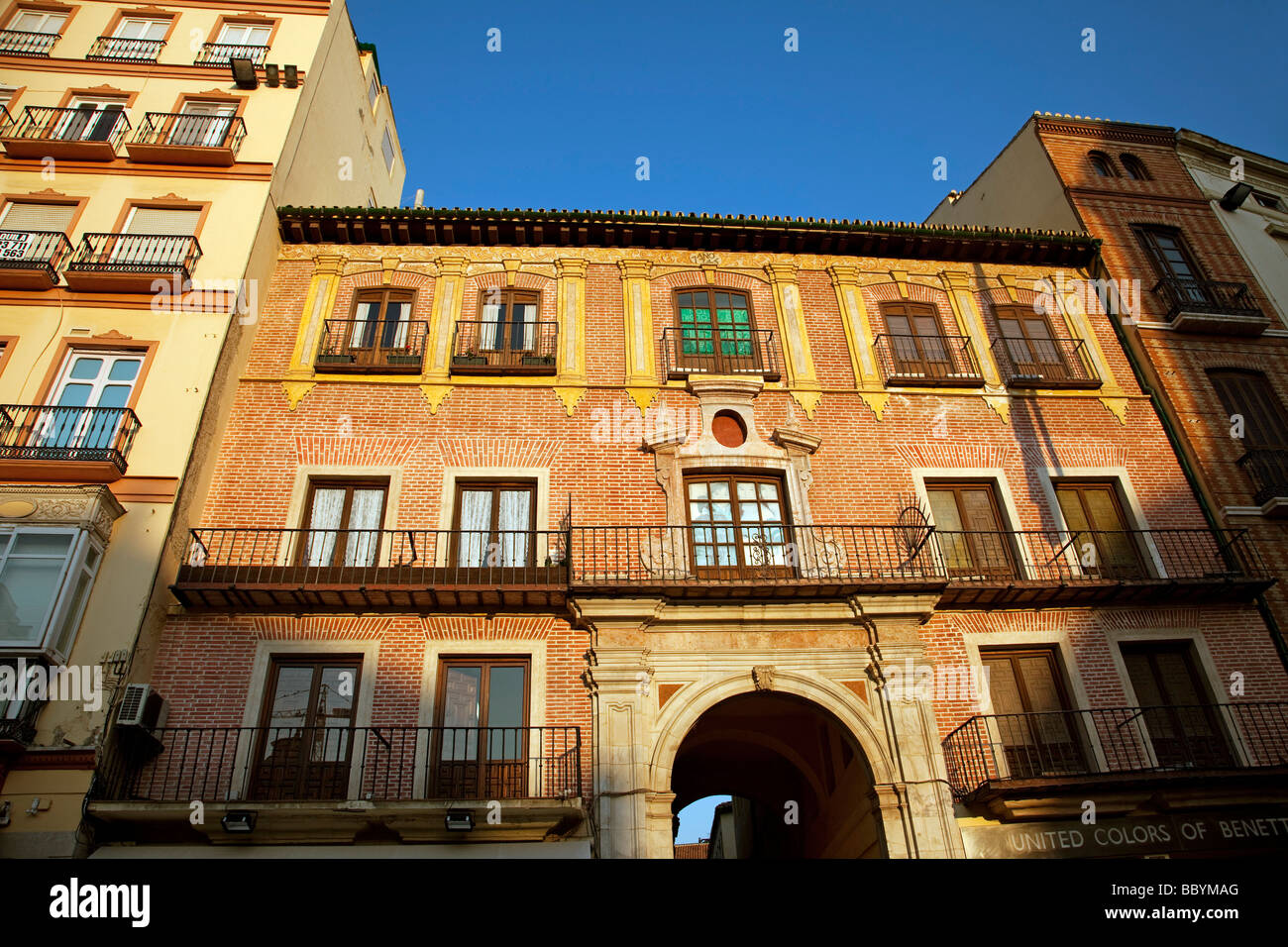 Edificio Histórico Pasaje de Chinitas Malaga Costa Del Sol Andalusien España Altbau Passage Chinitas Malaga Spanien Stockfoto