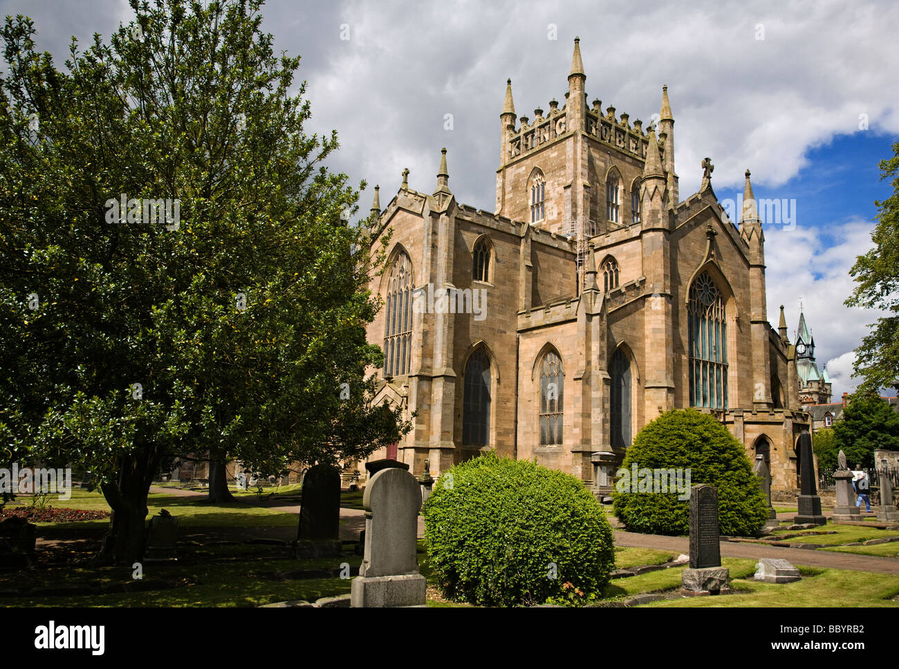 Dunfermline Abbey, Dunfermline, Fife, Schottland. Stockfoto