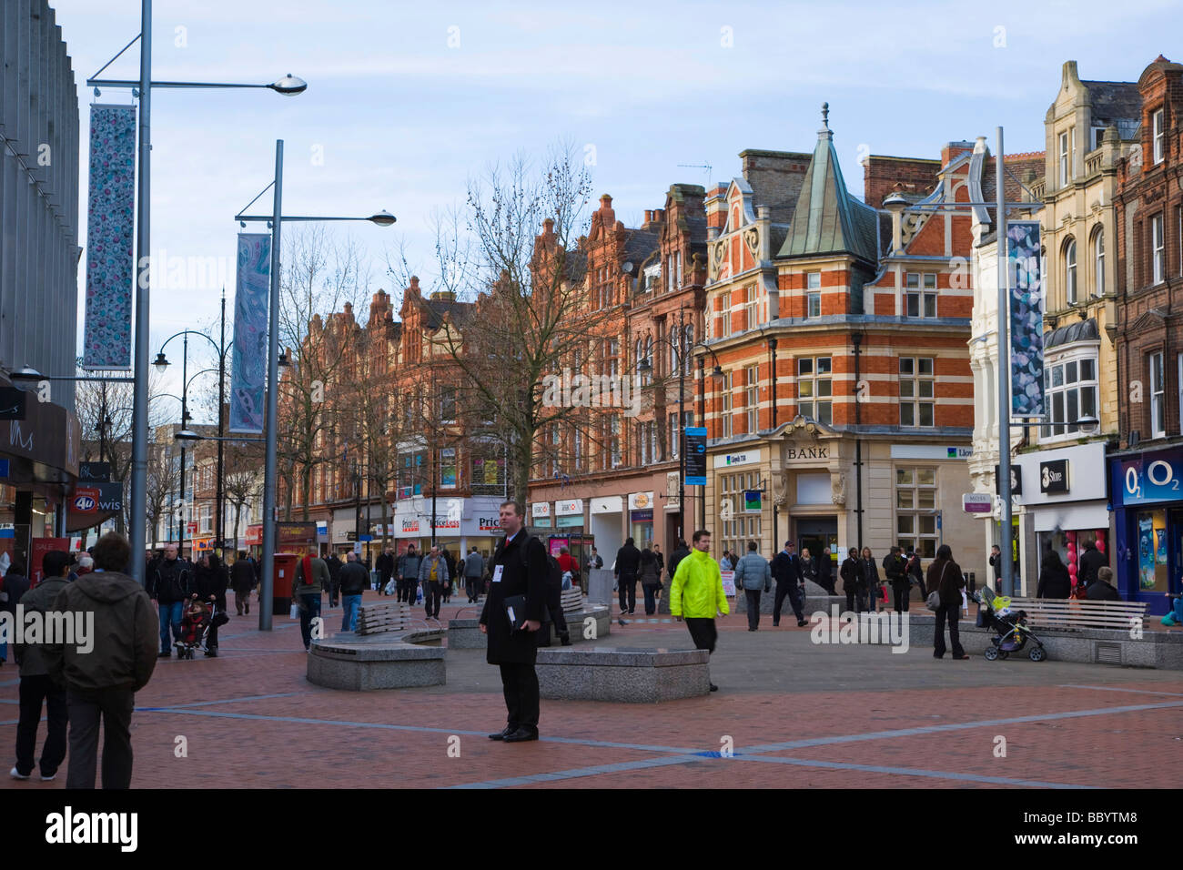 Broad Street, Reading, Berkshire, Vereinigtes Königreich, Europa Stockfoto