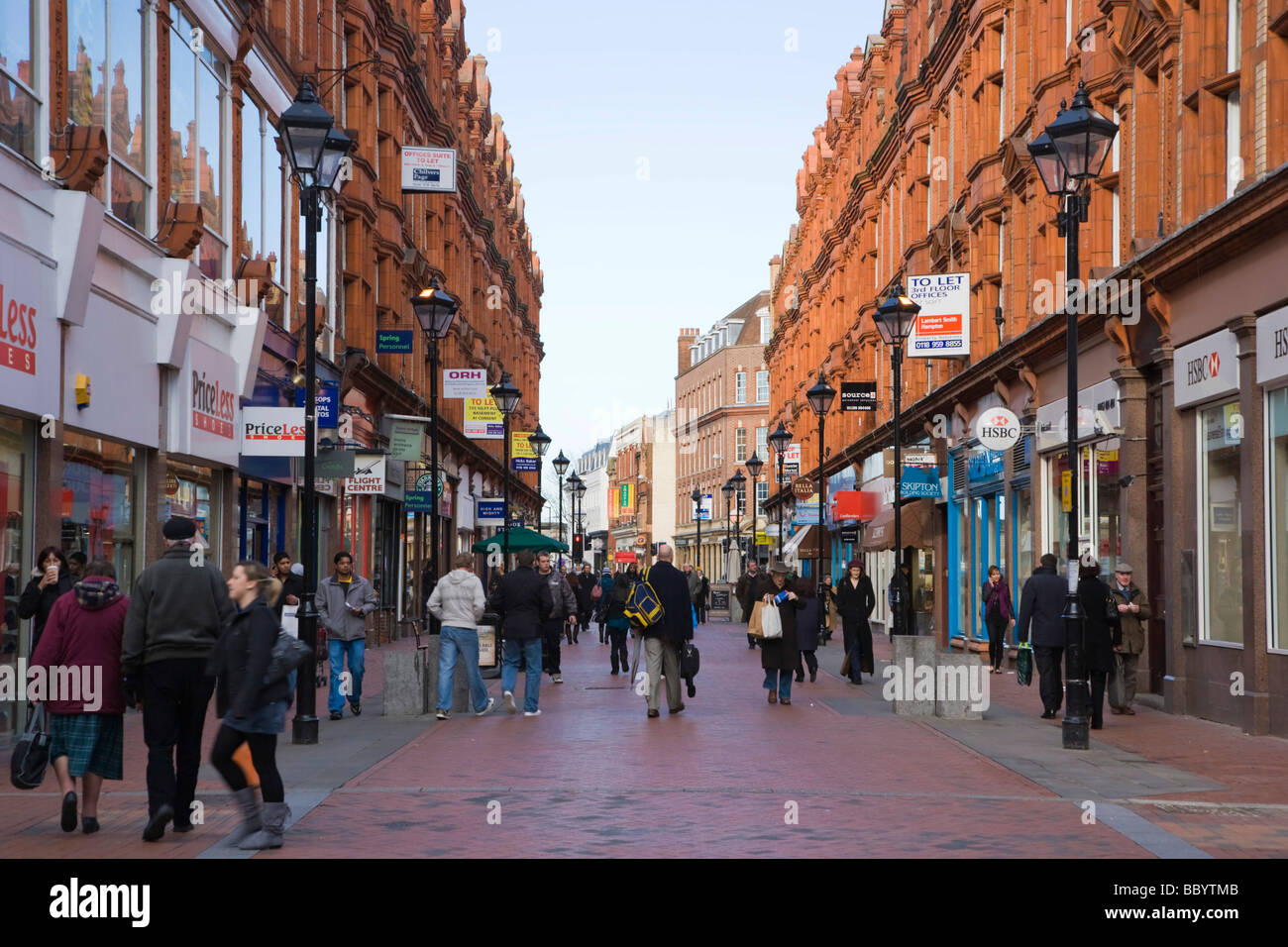 Queen Victoria Street, Reading, Berkshire, Vereinigtes Königreich, Europa Stockfoto