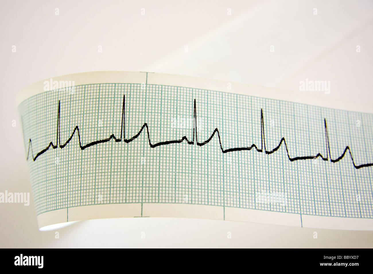 Überwachung der Herzfrequenz Stockfoto