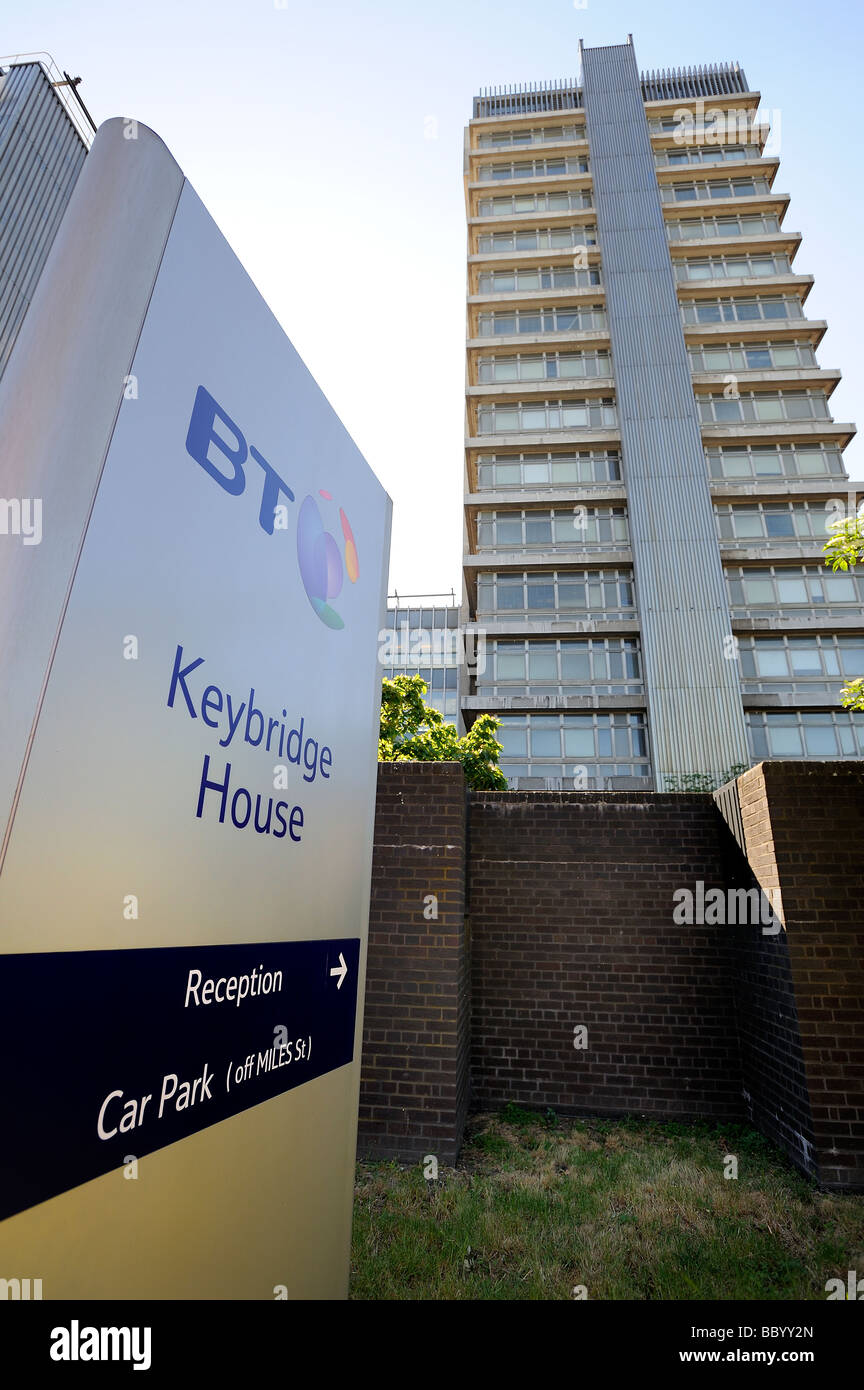Keybridge Haus in Vauxhall, Südlondon.  Es wurde im Jahr 1975 von g.w. Mills & Associates entworfen und ist derzeit im Besitz von BT Stockfoto