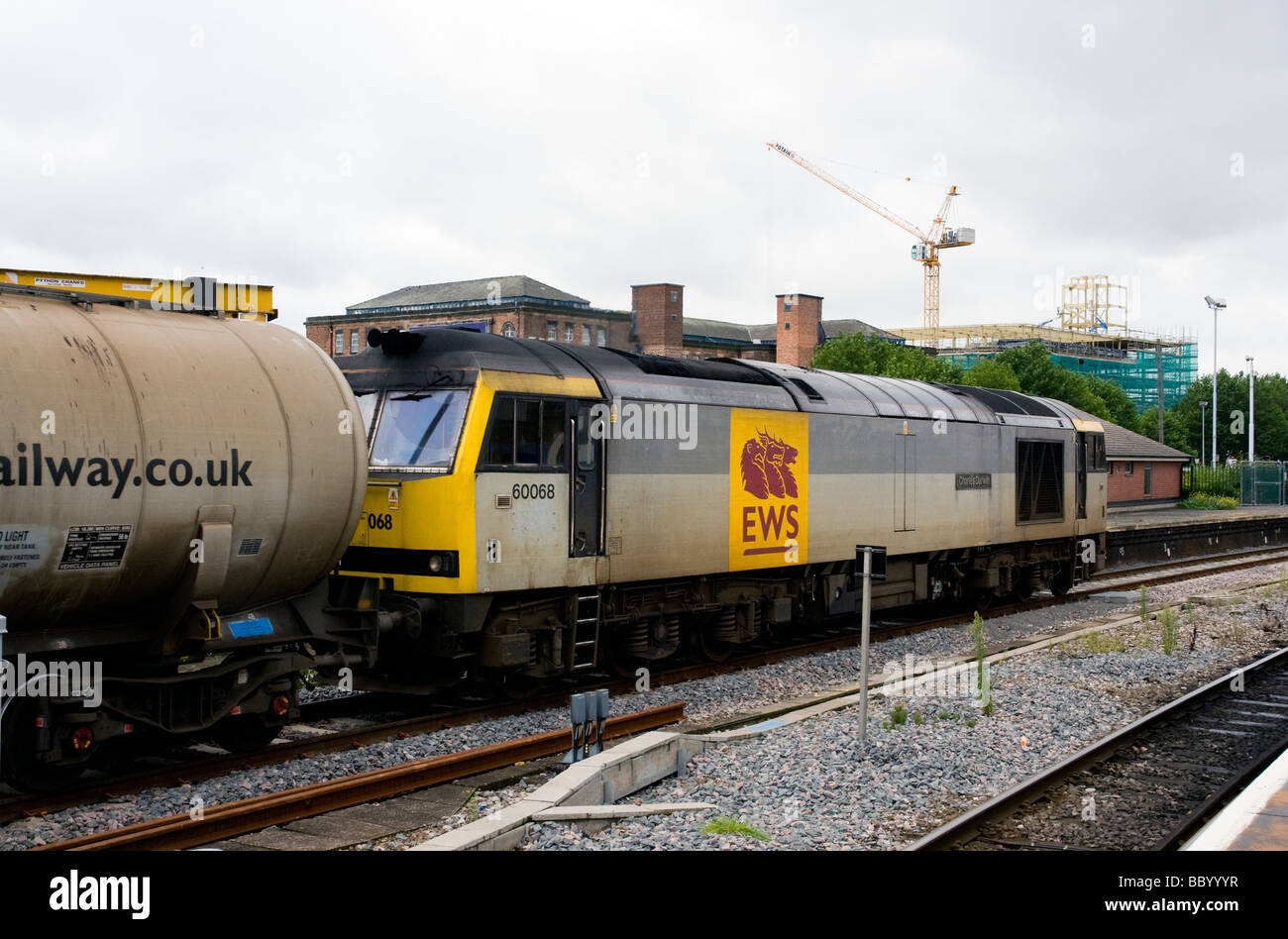 Klasse 60 60068 Motor Charles Darwin ziehen Fracht Nottingham uk Stockfoto