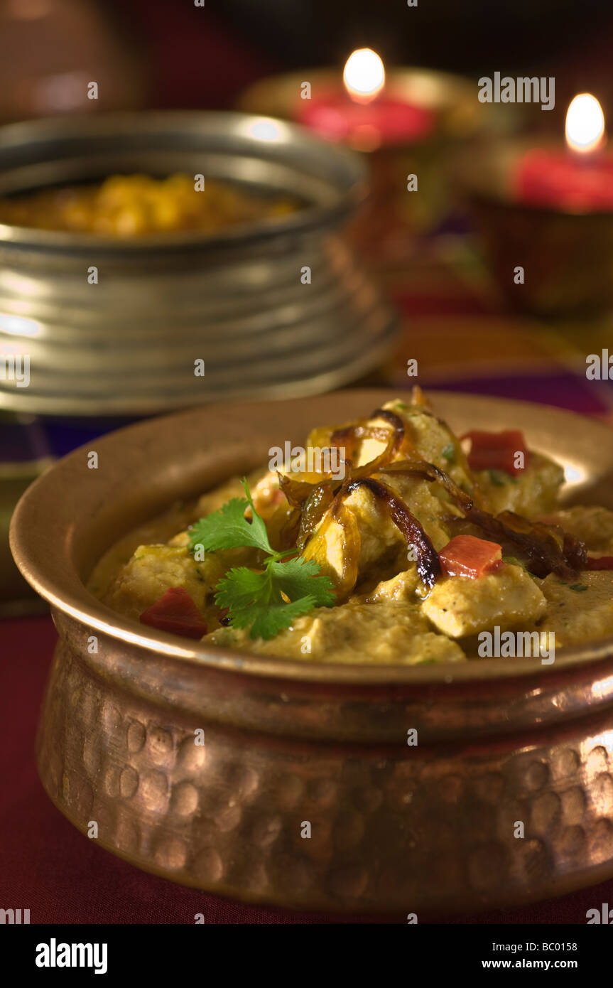 Chicken Korma Indien Essen Stockfoto