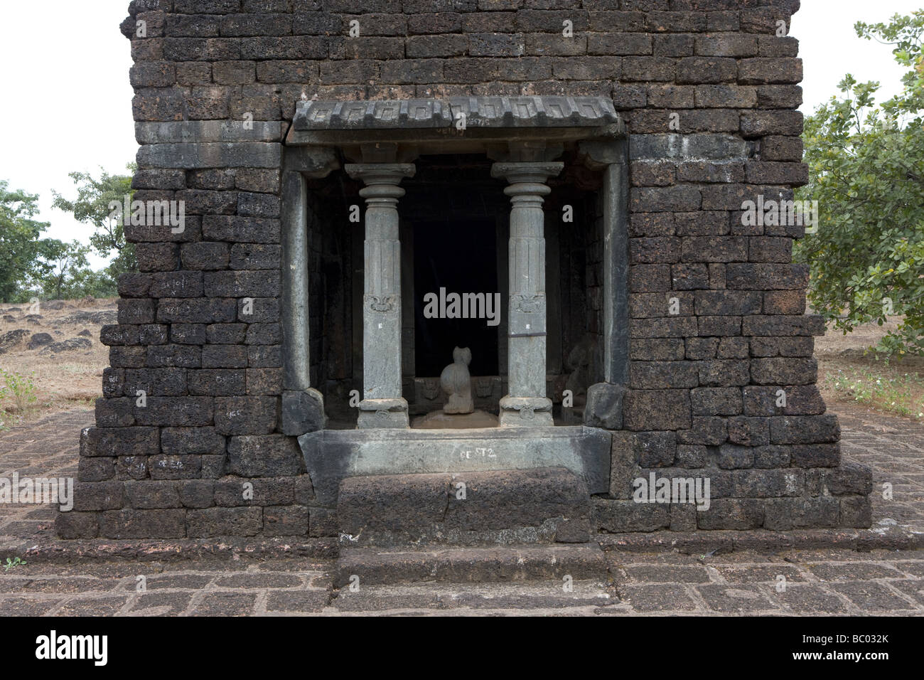 Mahadeva Tempel in Goa, Indien. Stockfoto