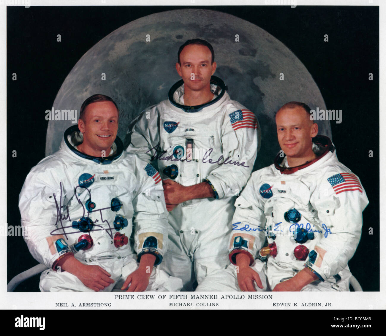 Die Crew von Apollo 11, 1969 Künstler: NASA Stockfoto