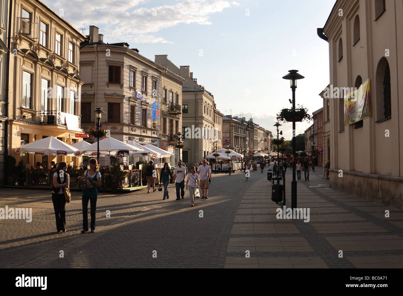 Altstadt Straße. Krakowskie Przedmiescie. Lublin, Polen. Stockfoto