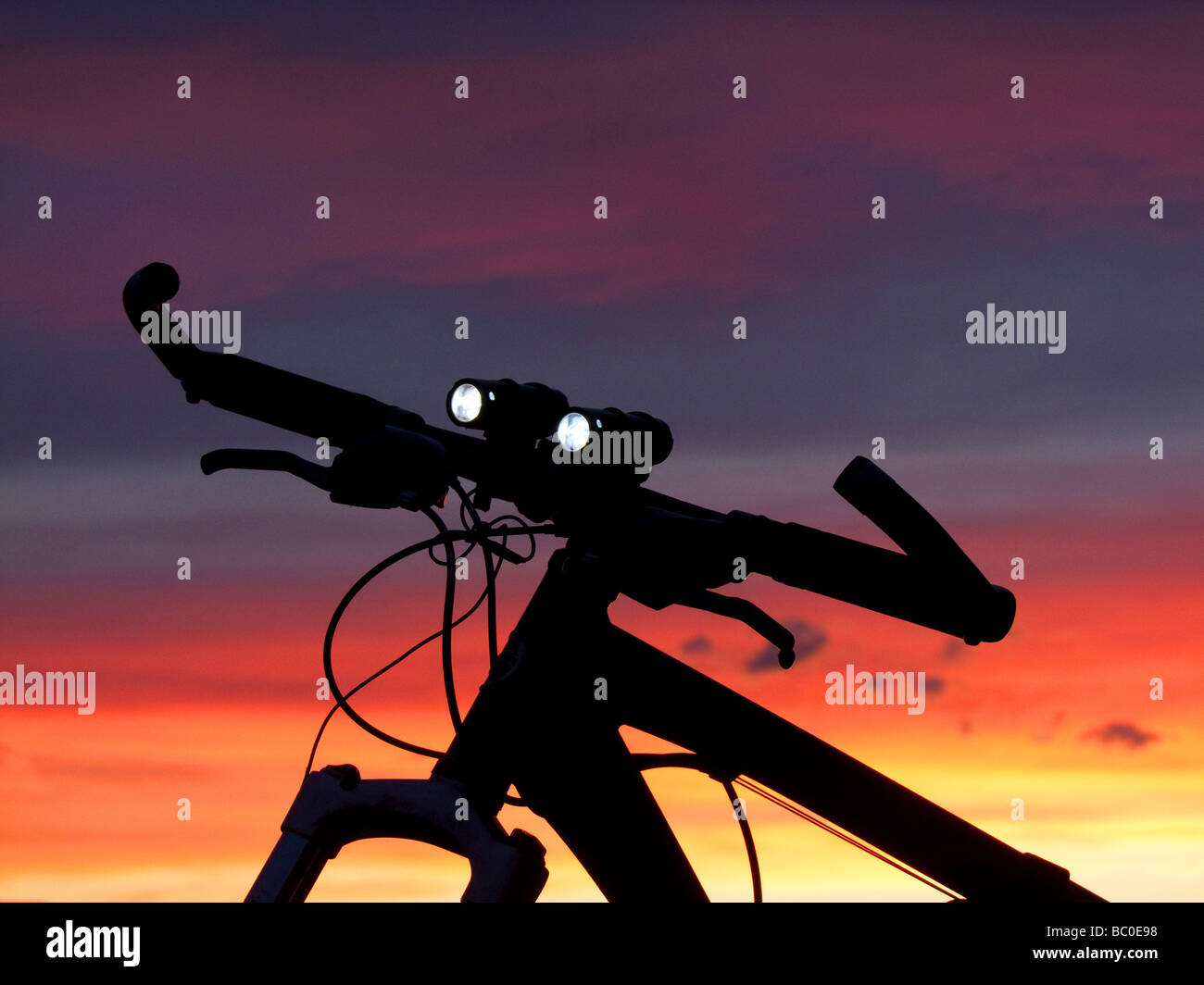 Fahrrad Beleuchtung Stockfoto