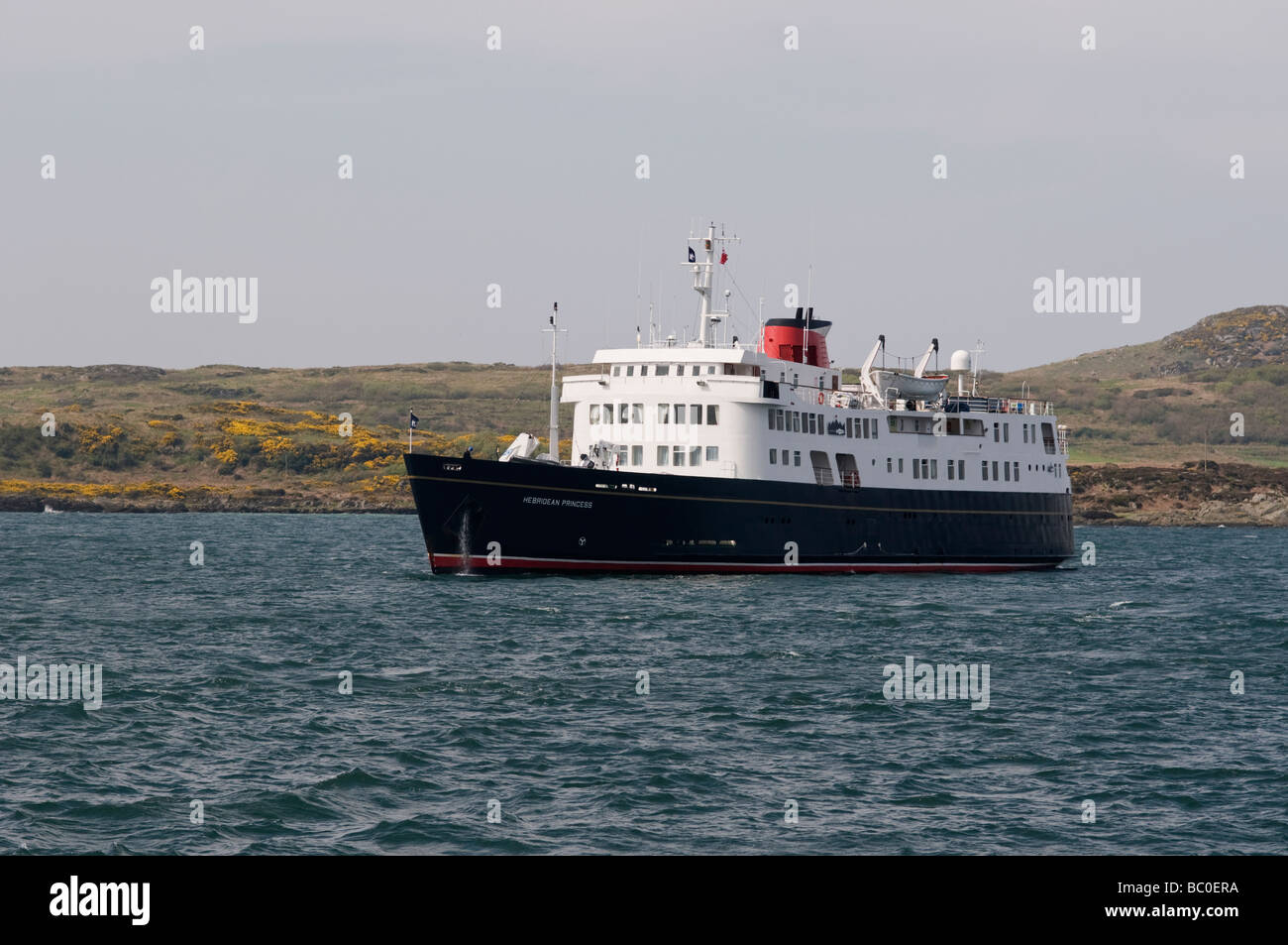 Hebridean Princess cruise Schiff vor Gigha Stockfoto
