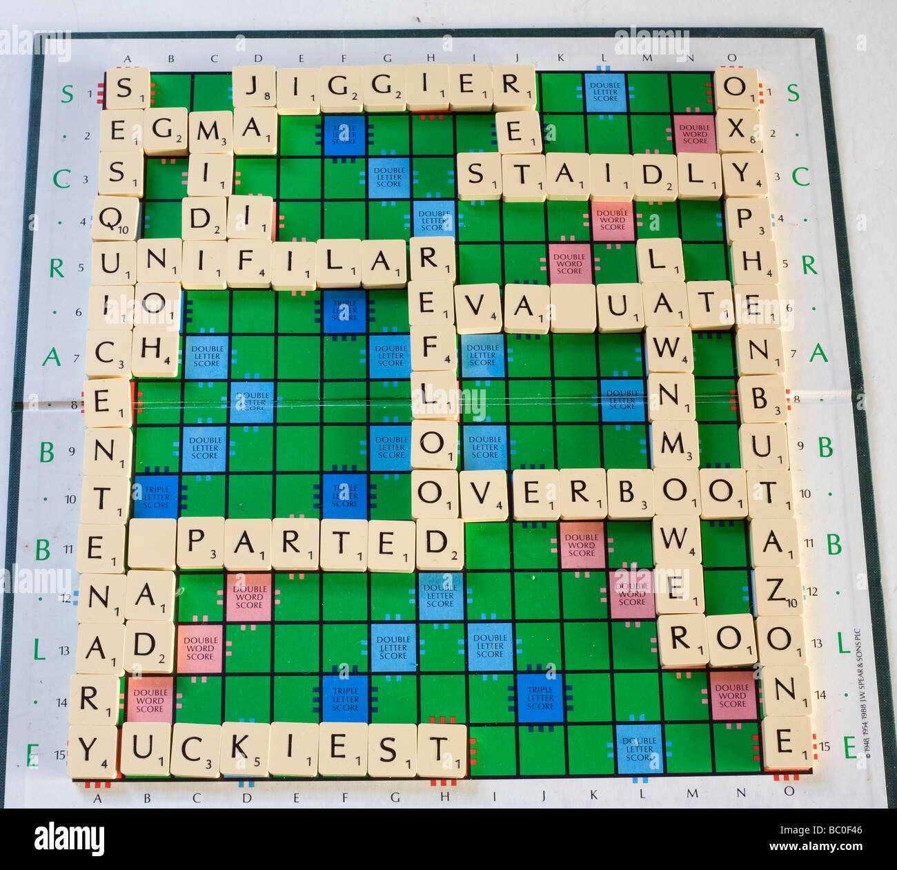 Mit Zwei 15 Buchstaben Mit Dem Q Z Optimale Stellenweise Jeder Erzielte Mehr Als 1000 Worte Den Gesamten Spielstand Geht Weit Uber 3 000 Stockfotografie Alamy