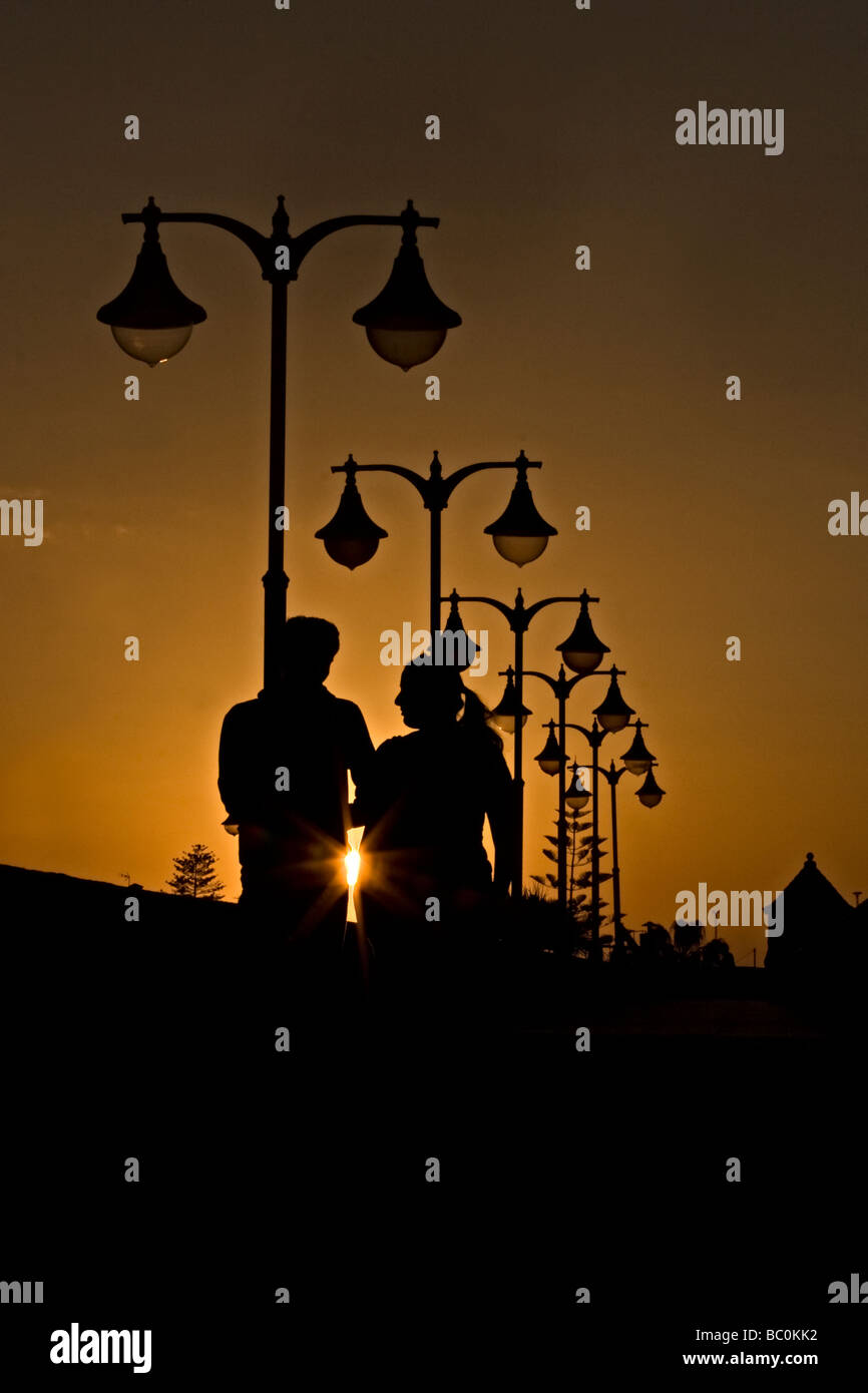 Sonnenuntergang. Stockfoto