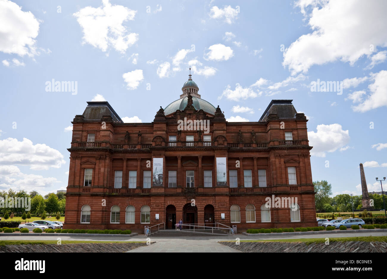 Die Menschen-Palast, der in Glasgow Green, älteste Park von Glasgow steht. Stockfoto