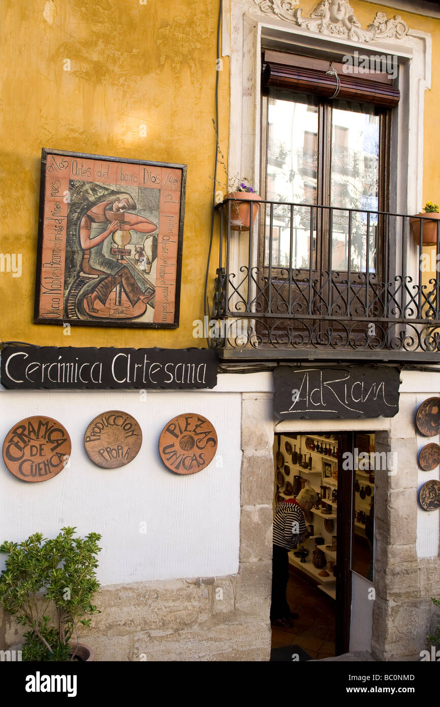 Töpferei, Cuenca, Spanien Stockfoto