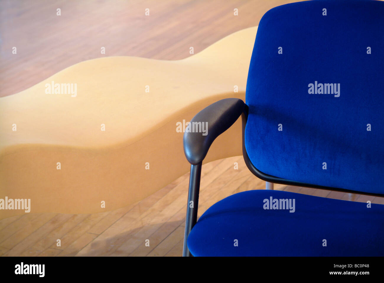 Stuhl In Lobby, Detail, USA Stockfoto