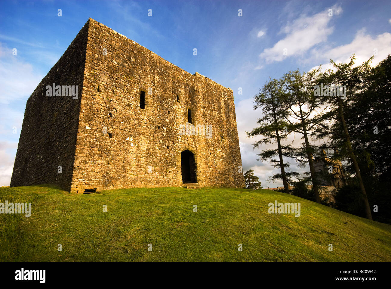 Lydford Schloß, Stockfoto