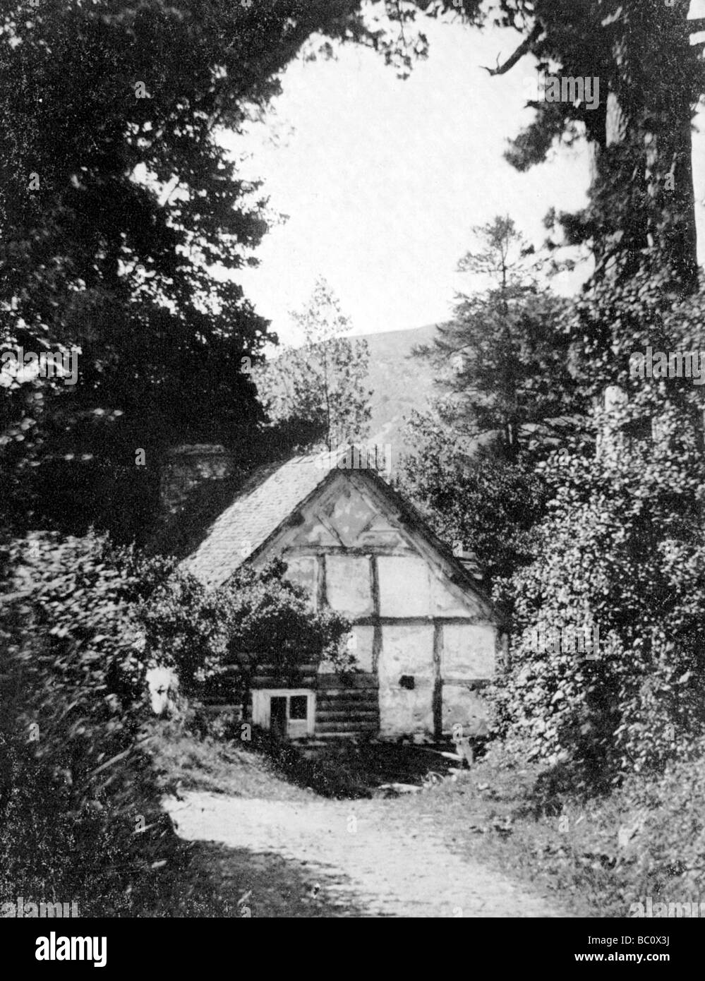 Ein radnorshire Cottage, Wales, 1924-1926. Artist: Herbert Felton Stockfoto