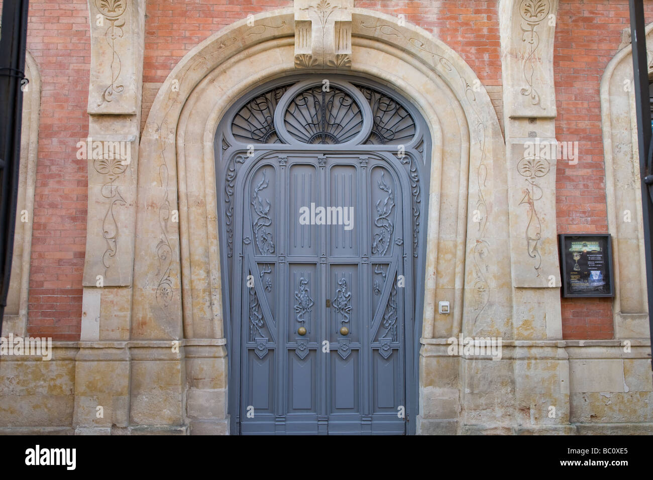 Haupteingang, Casa Lis, Jugendstil und Art Deco Museum, Salamanca, Spanien Stockfoto