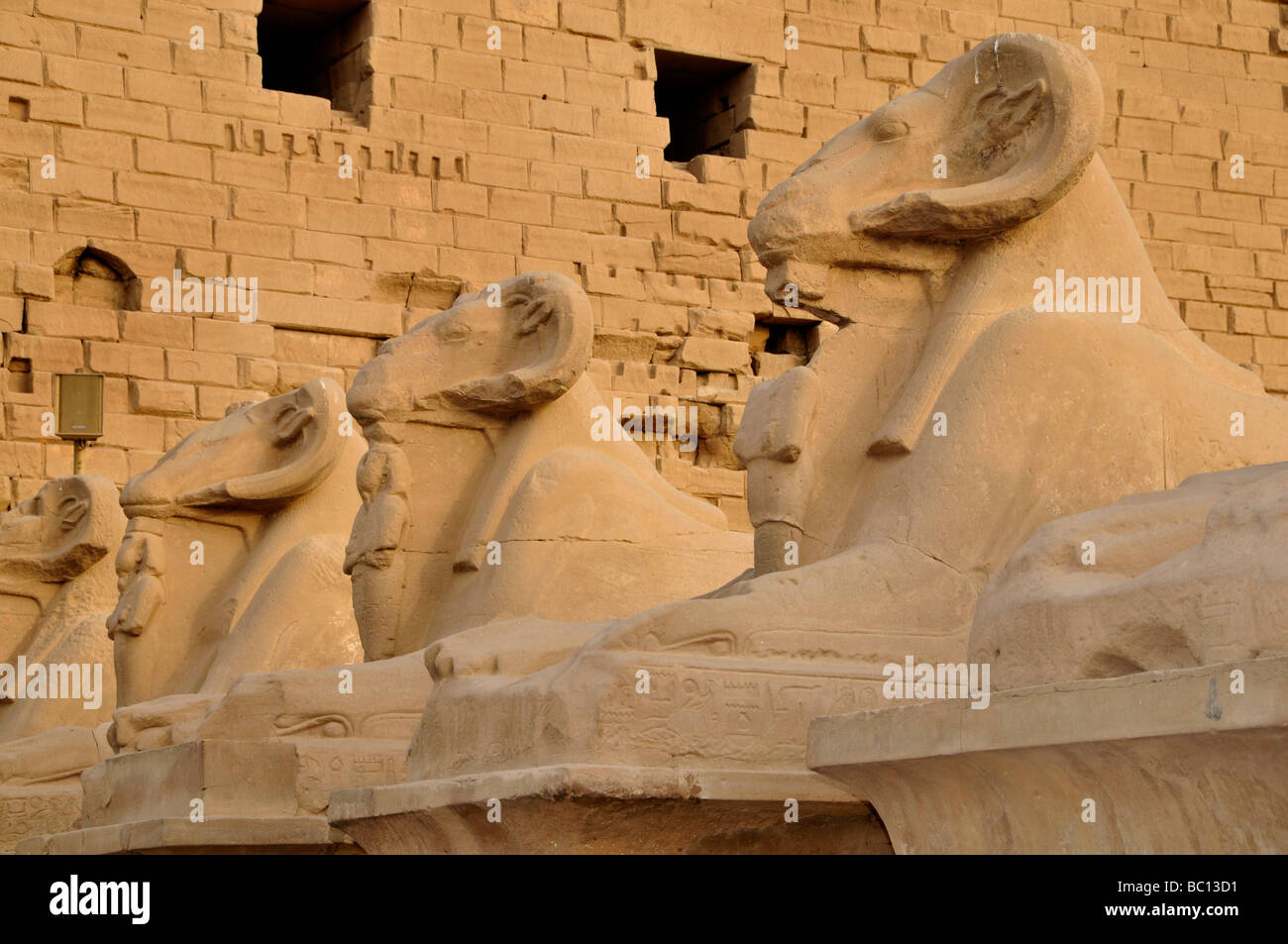 Tempel von Karnak Khonso Amon Ra Luxor Ägypten Stockfoto