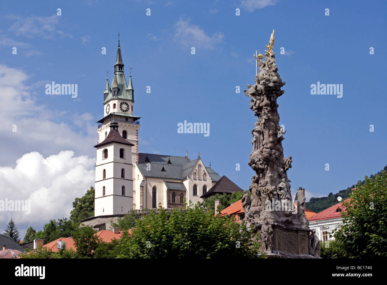 Kremnica St Catherine s Kirche, Slowakei Stockfoto