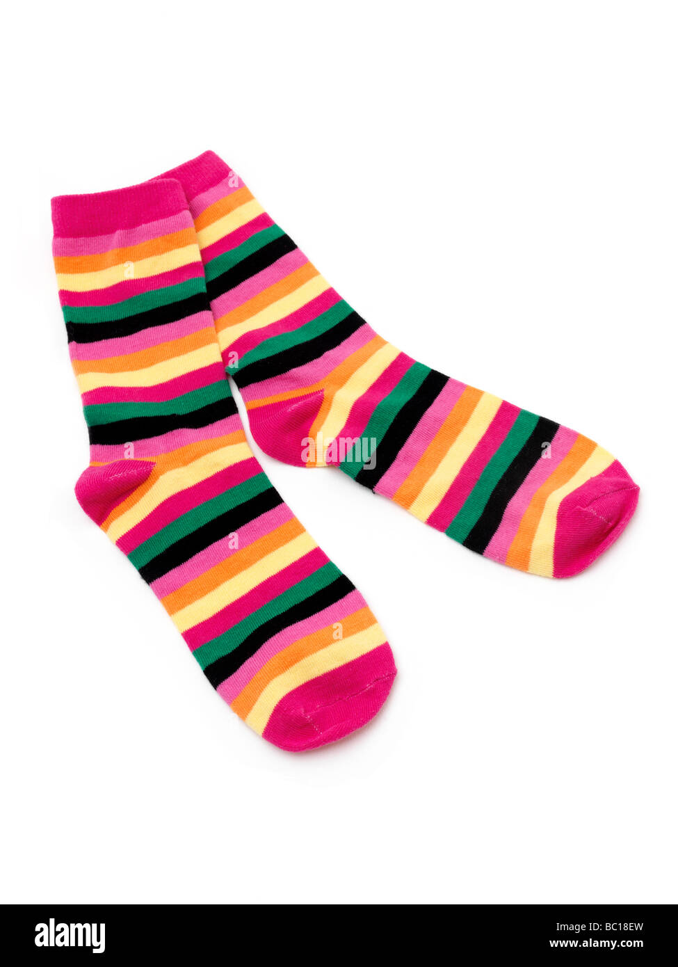 Stripey Socken Stockfoto