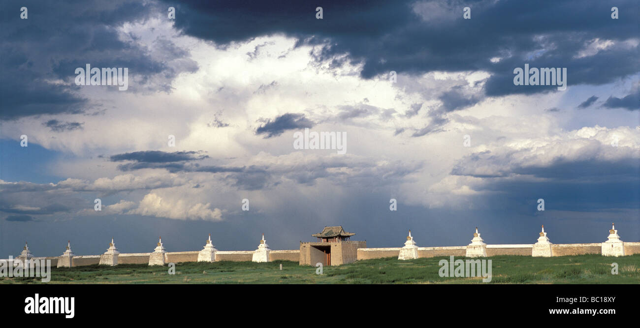 Mongolei, Ovorkhangai Provinz, Orkhon Tal Weltkulturerbe von UNESCO, Kharkhorin, Erdene Zuu Klosters Stockfoto