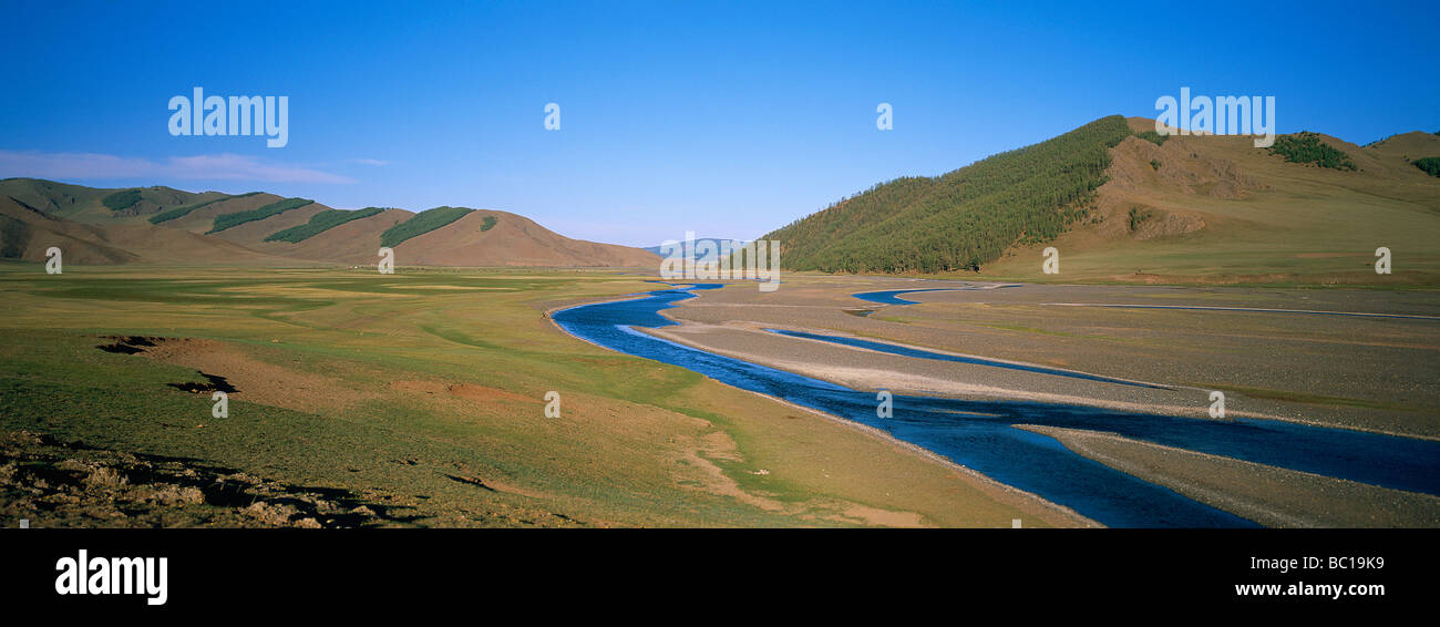 Mongolei, Ovorkhangai Provinz, Orkhon Tal von der UNESCO als Welterbe gelistet Stockfoto