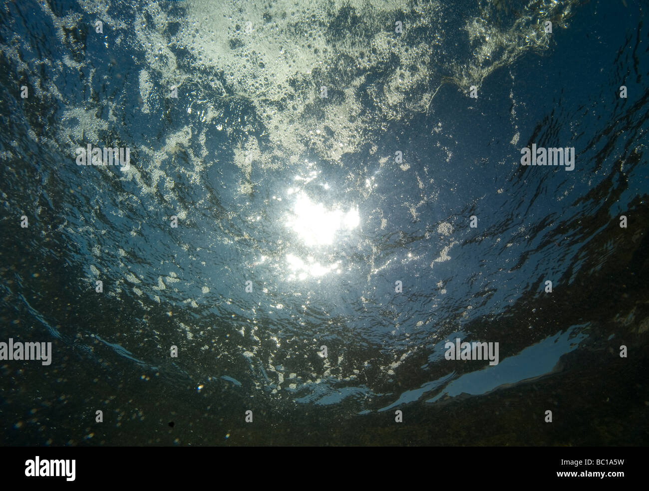 Sauerstoff-reiche Salzwasser Stockfoto