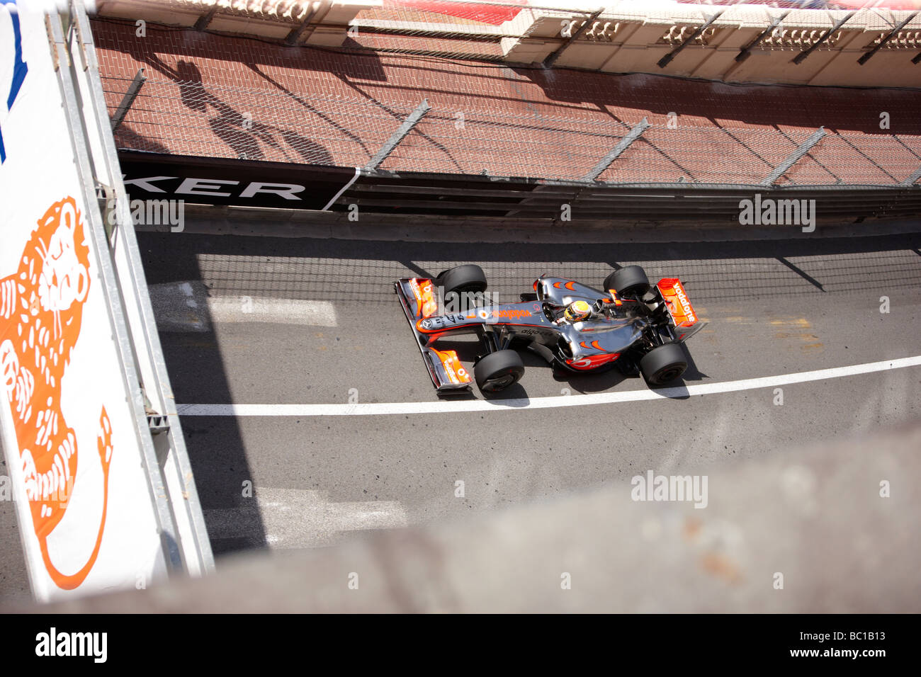 McLaren Fahrer Lewis Hamilton Stockfoto