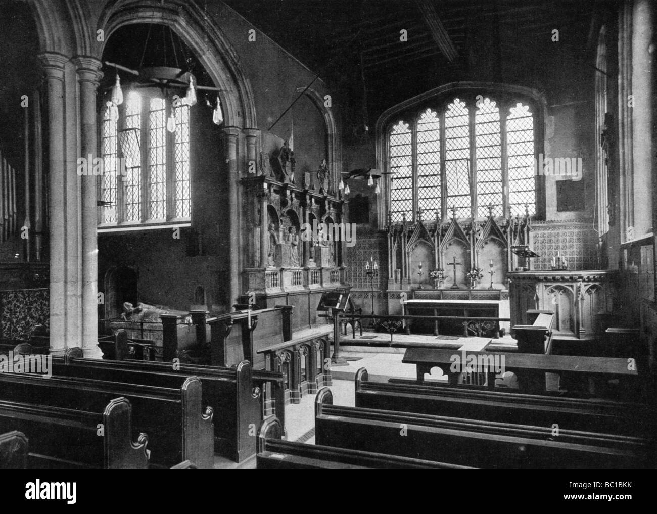 Osten Ende der Kapelle von St. Peter ad Vincula, Tower von London, 20. Artist: Unbekannt Stockfoto