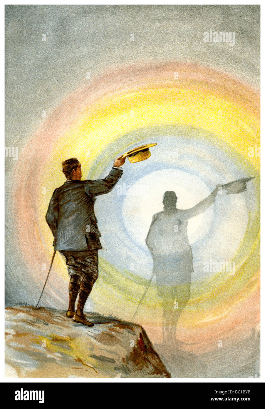"Das Gespenst, der kreisförmigen Regenbogen', 1898 Künstler: FA Brockhaus Stockfoto