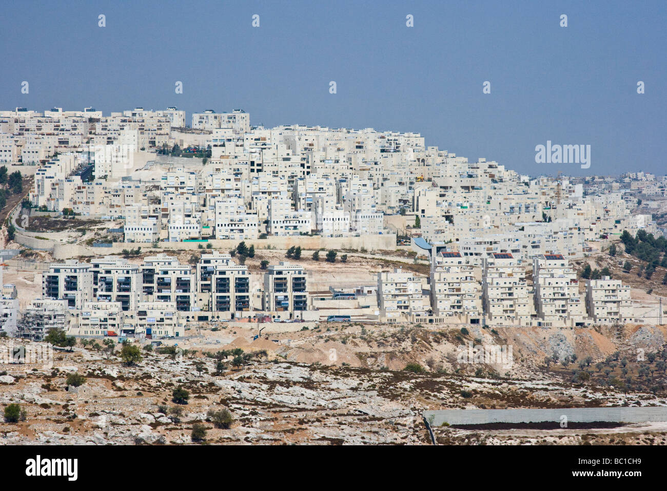 Israelische Siedlungen im Westjordanland Stockfoto