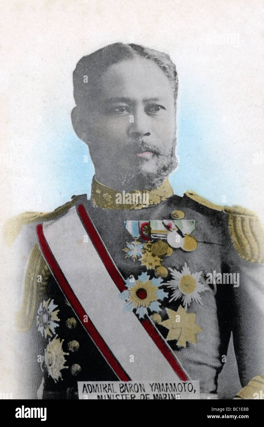 Admiral Yamamoto, japanische Minister der Marine, c 1904-1905. Artist: Unbekannt Stockfoto