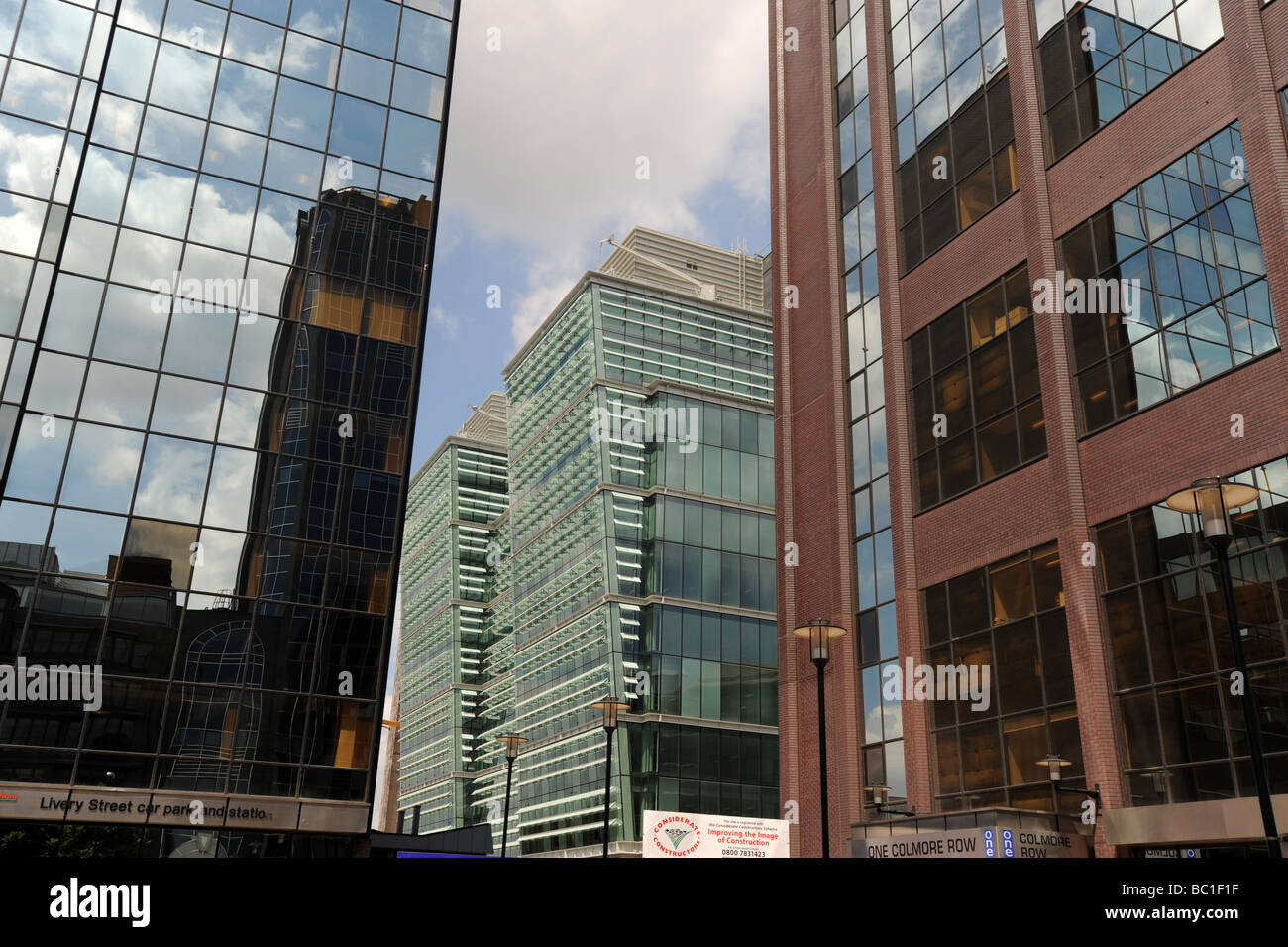 Moderne Architektur im Colmore Reihe Birmingham England Uk Stockfoto