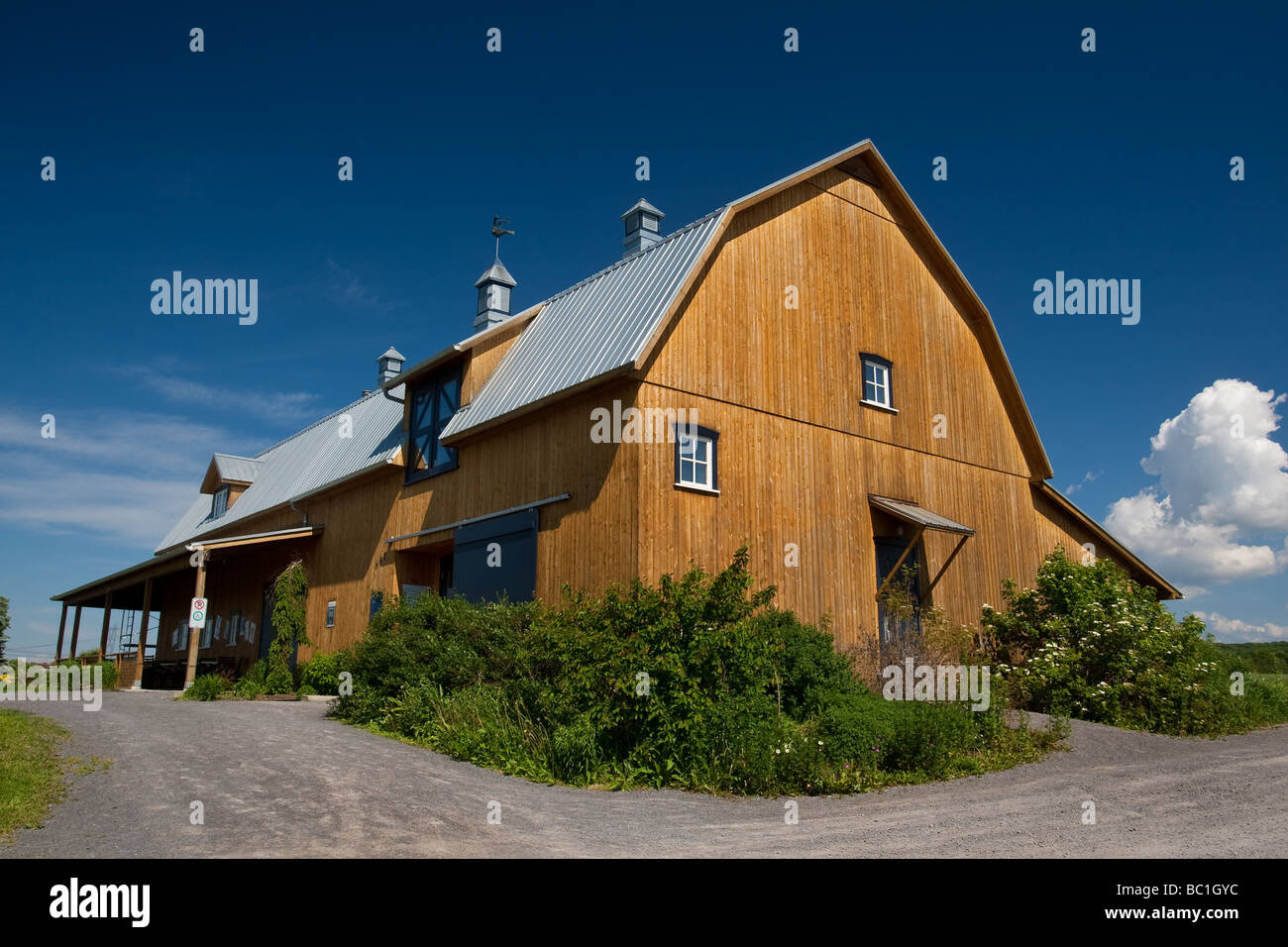 Der Espace Felix Leclerc ist in St Pierre Ile D'Orleans in der Nähe von Québec (Stadt) abgebildet. Stockfoto