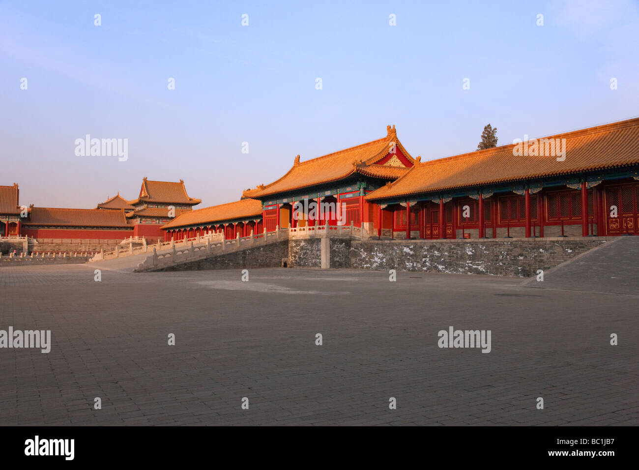 Traditionelle Architektur in der verbotenen Stadt Peking China Stockfoto