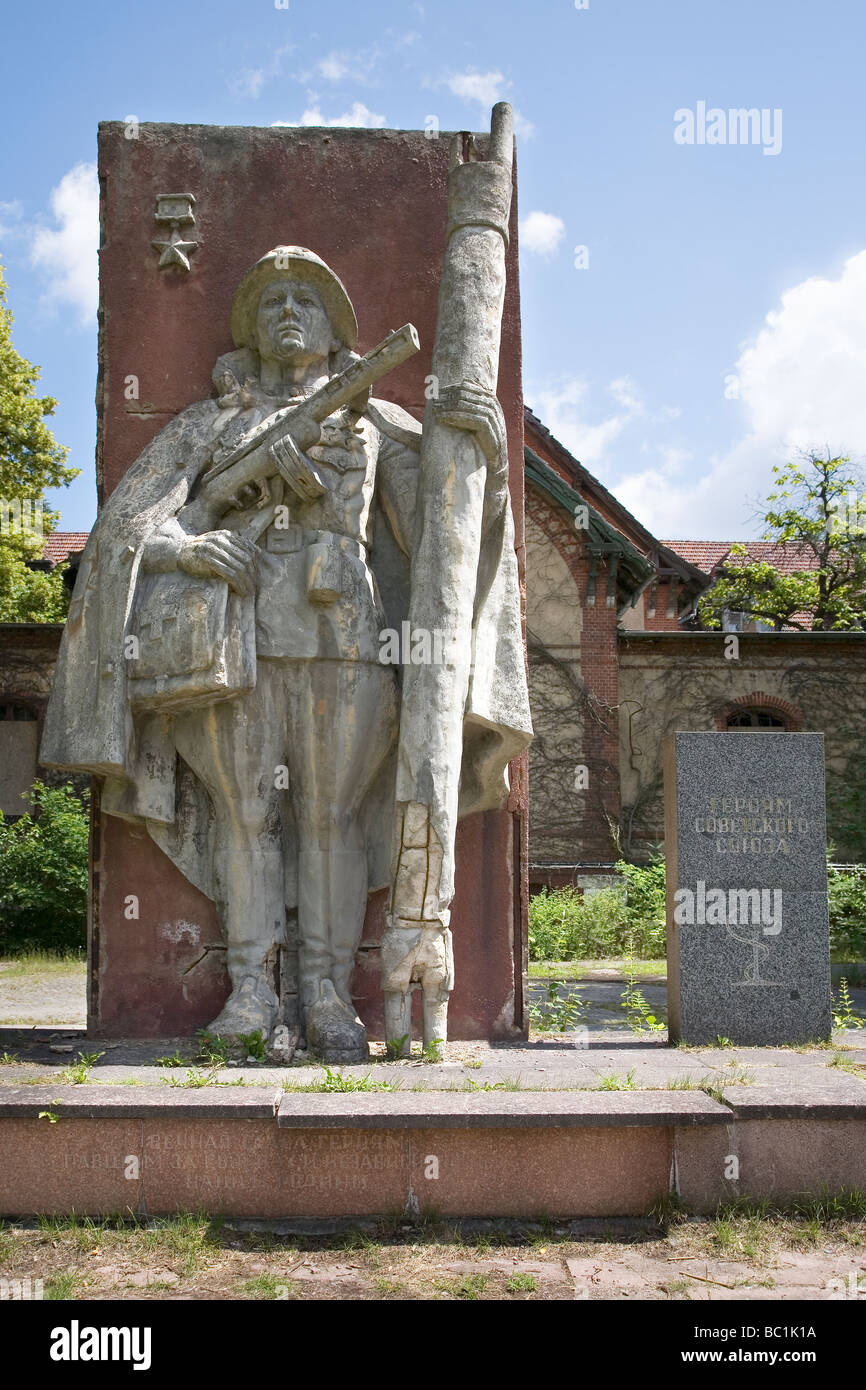 Sowjetischen Ehrenmal, Beelitz Heilstätten, Brandenburg, Deutschland Stockfoto