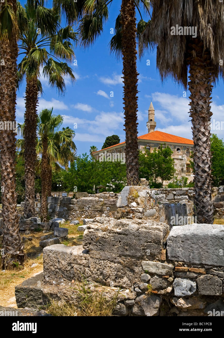 Ruinen der Agora eine antike griechische und römische Stadt auf der griechischen Insel Kos in der Dodekanes-Kette Stockfoto